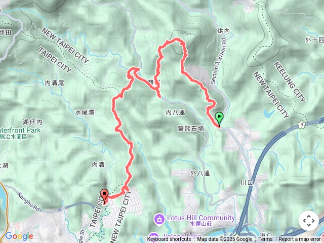 拱北殿 三秀山 北港山 老鷲尖山 內溝山