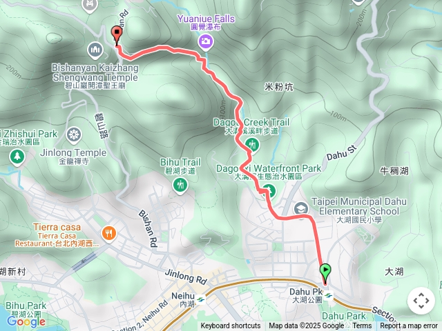 大湖捷運站－大溝溪－圓覺寺