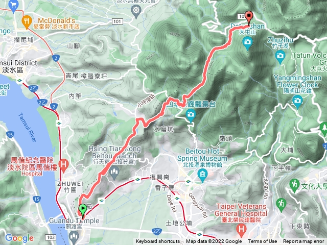 2021年臺北大縱走：尋寶任務臺北大縱走第一段：關渡至二子坪202207231126