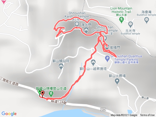 獅山登山口步道