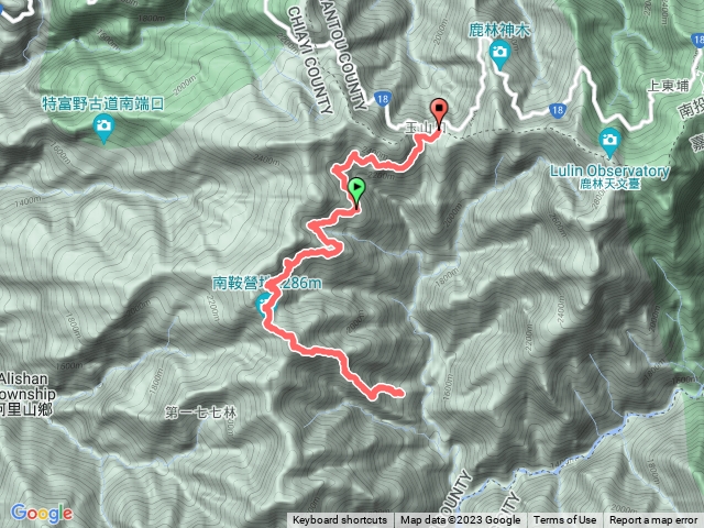 石山引道（新高口）到雪白村