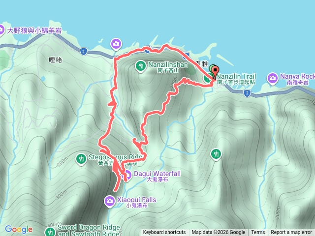 大鬼瀑布小錐麓步道預覽圖