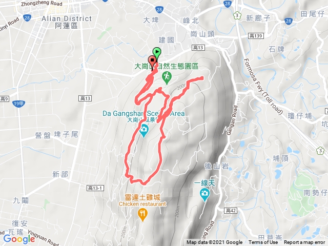 大崗山盤龍峽谷一線天