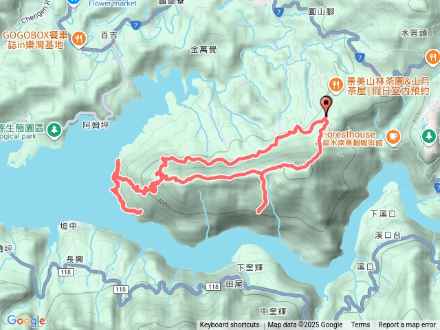 桃園復興區枕頭山群峰+大溪薑母島O型走預覽圖