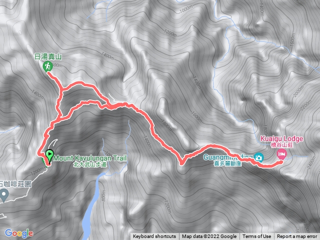 日湯真山、檜谷山莊