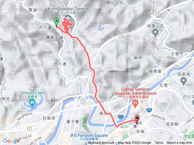 20231231-拱北殿楓葉,汐止車站