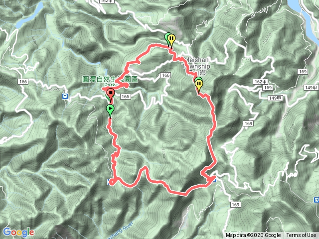 圓潭 水社寮 奮起湖 瑞里 青年嶺O型