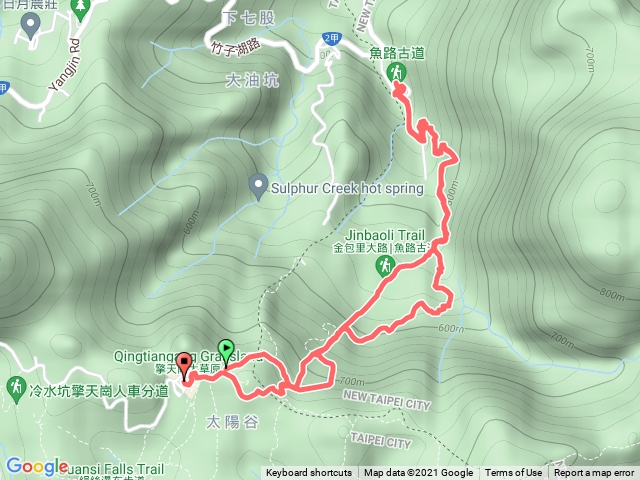 擎天崗-上磺溪停車場