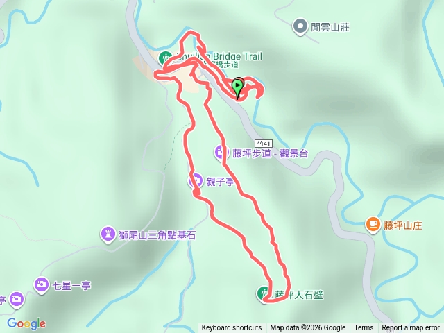 峨眉水濂橋步道、藤坪步道、六寮古道O繞預覽圖