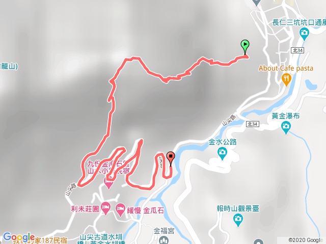 基隆山東峰-洞頂路上-山尖路下