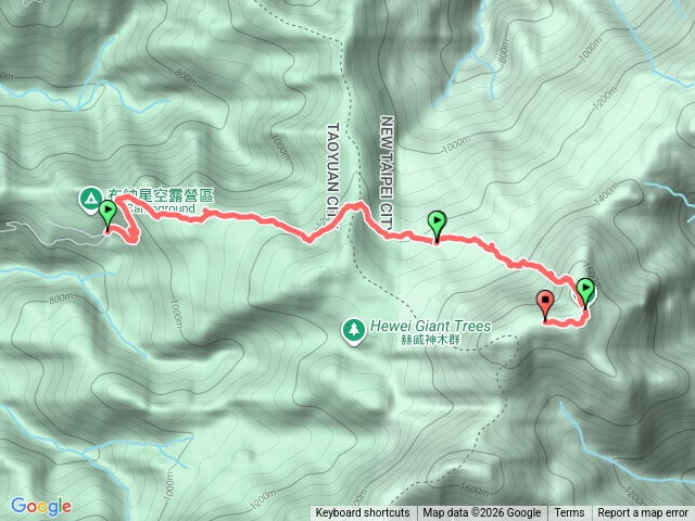 農場登山口-赫威山-多崖山-北插天山