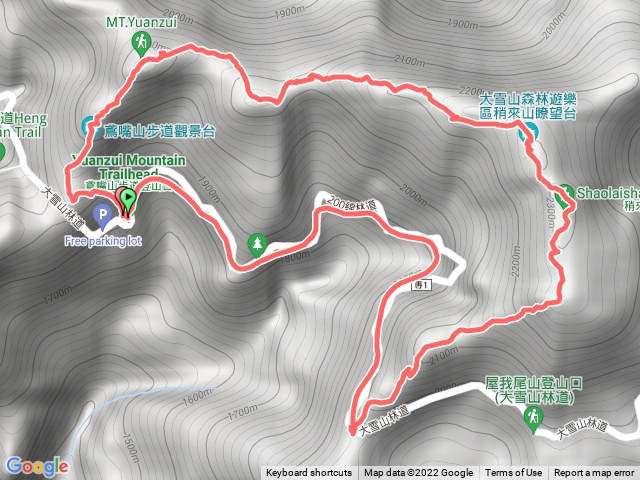 鳶嘴山27k到哨來山30k