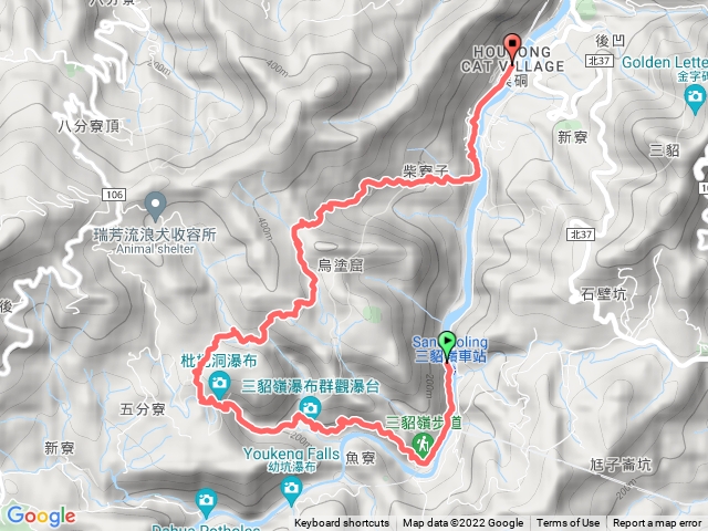 三貂嶺瀑布群-中坑古道-柴寮古道-猴洞車站