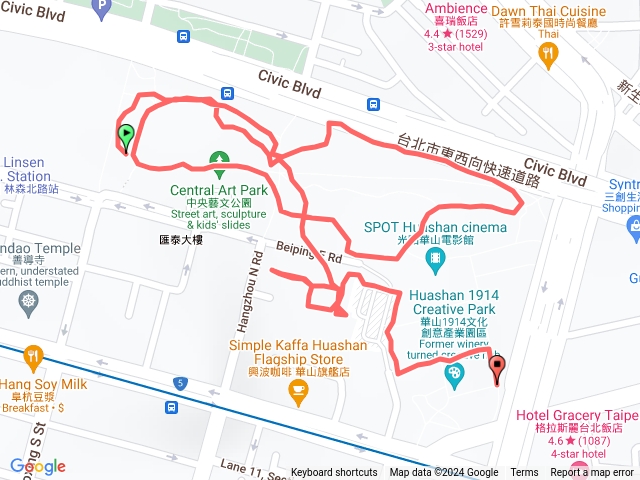 321阜杭早餐吃完華山走走