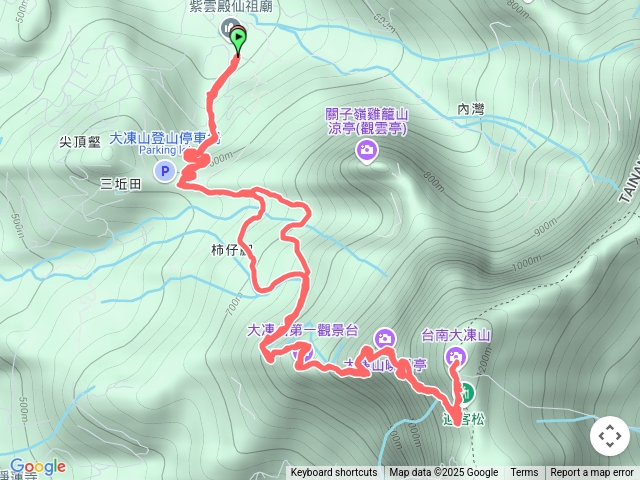 台南關仔嶺大棟山步道