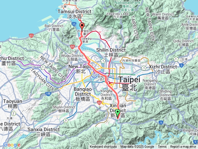 新店->淡水30K
