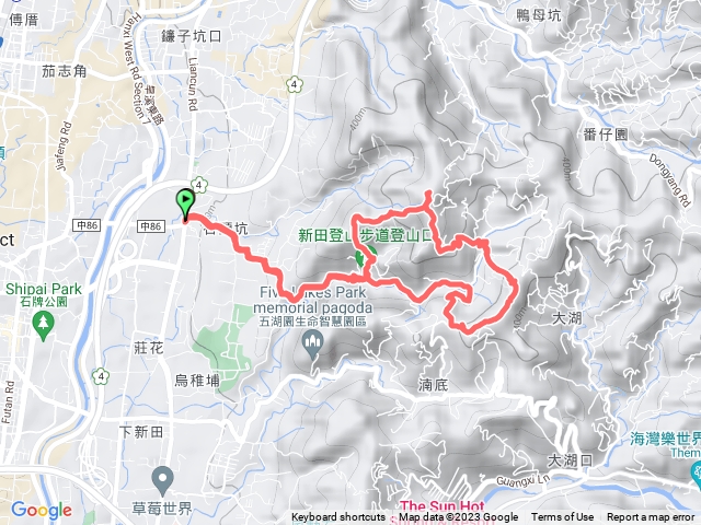 20230325新田登山步道，聚興山，大胡山gpx