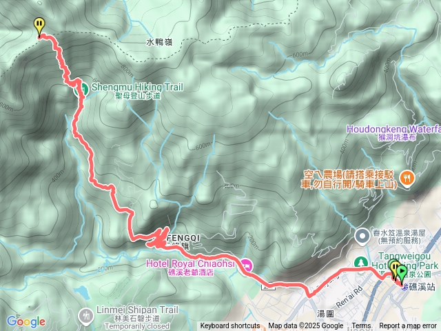 礁溪車站-聖母山莊步道單程