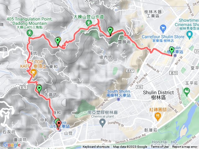 大同山+青龍嶺+大青坑崙山＋大棟山-2023/01/23