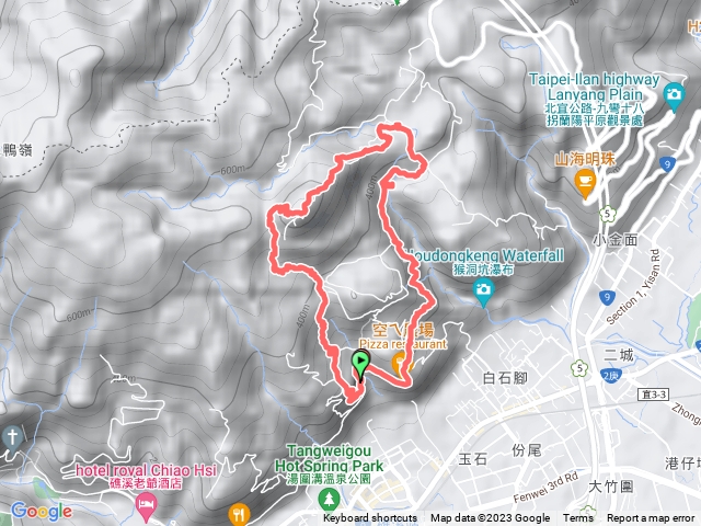 鵲子山、跑馬古道、迴音谷瀑布o型