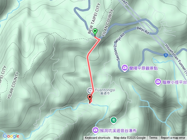 淡蘭南路第五段：縣界公園至鵲子山登山口