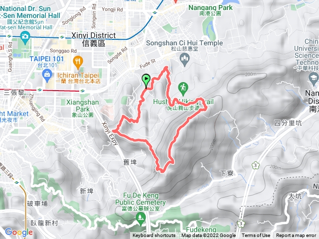 永春陂濕地公園>象山>南港山>九五峰>黃蟬園o型