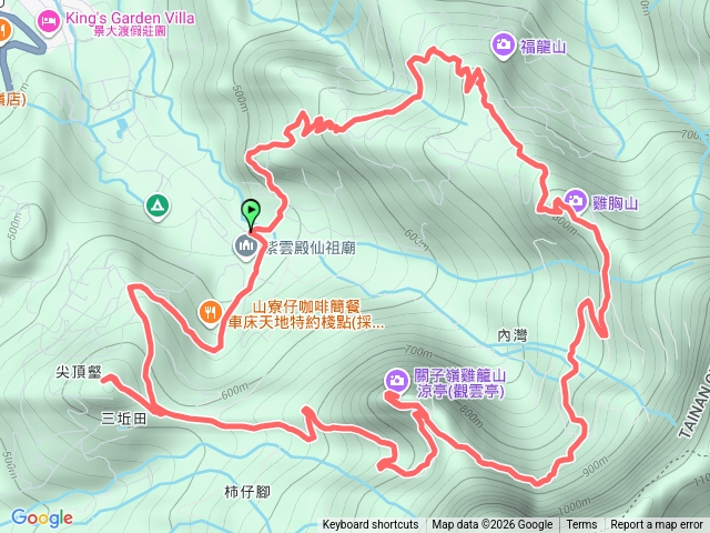 雞岑山(雞胸山)、西峰、西北峰三山連雞籠山O走20260307預覽圖