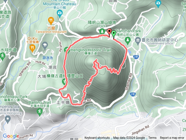 113．07．30紗帽山（紗帽山步道－陽明湖登山步道上－大埔登山口下－橫嶺古道－陽明山公車總站）預覽圖