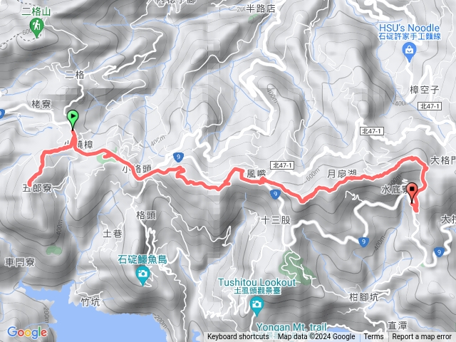 石碇雷公埤山-雲海山-風露嘴山-粗坑崙山-大格門預覽圖