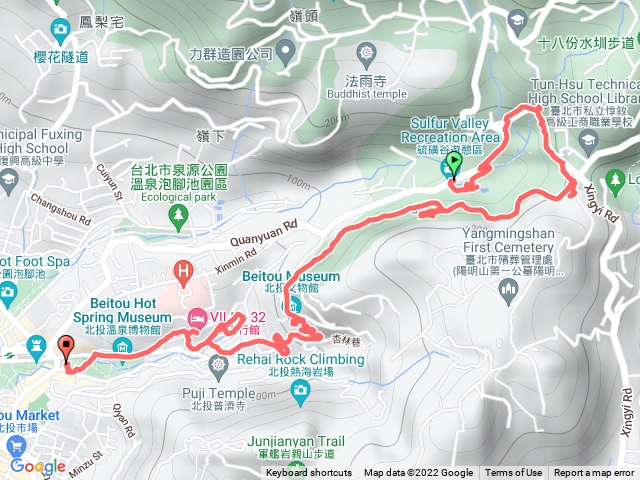 20221023 W7 探訪北投大磺嘴小瀑布大砲岩