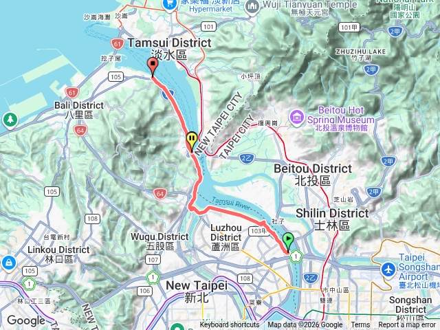 三重國小-八里環河車道