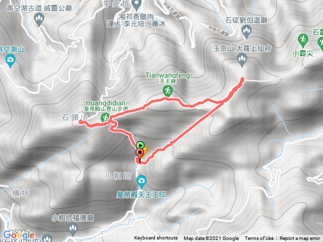 皇帝殿飲料站出發西峰再東峰O型