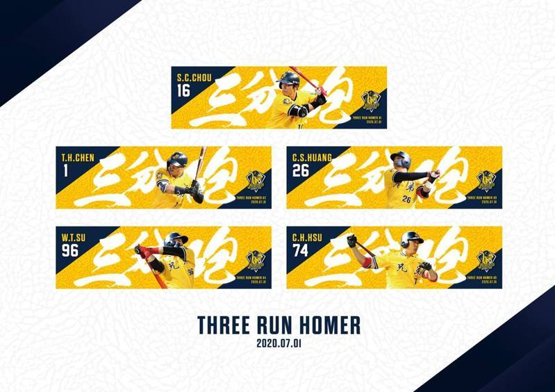 中信兄弟推出單場五記三分砲紀念商品。圖/擷自中信兄弟粉絲團 中信兄弟推出單場五記三分砲紀念商品。圖/擷自中信兄弟粉絲團