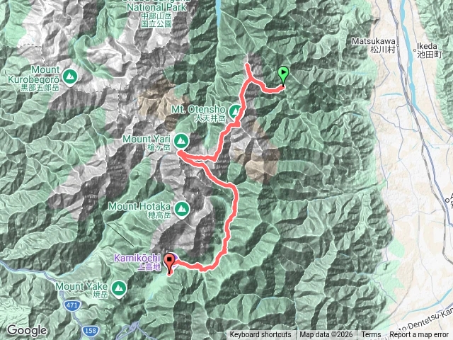 日本表銀座縱走-燕岳-大天井-西岳-槍岳-上高地-明神池-德澤園