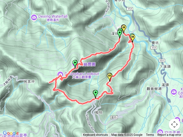 溪頭五連峰