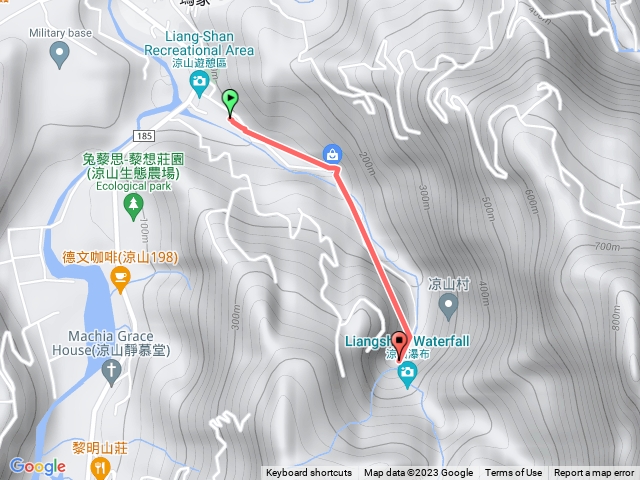 涼山瀑布步道全長1.5公里預覽圖