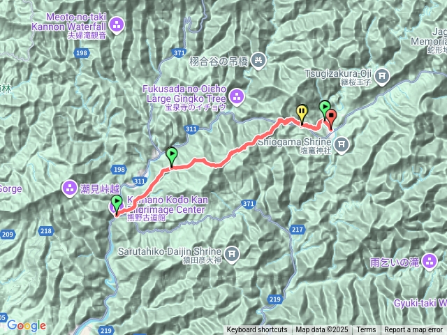 熊野古道-滝尻王子-近露王子