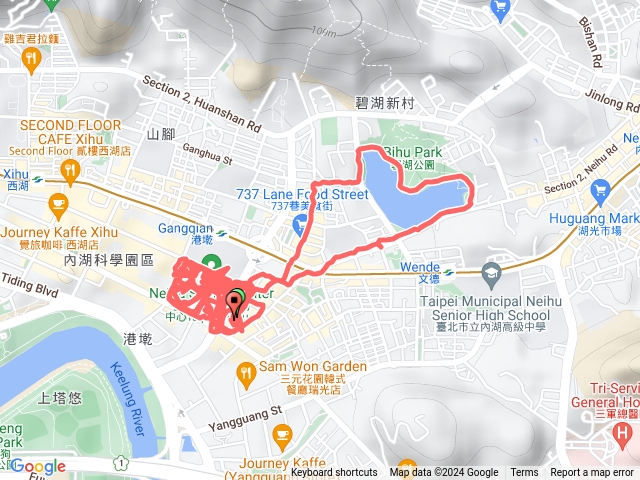 碧湖公園步道、內湖737巷美食街、大港墘公園預覽圖