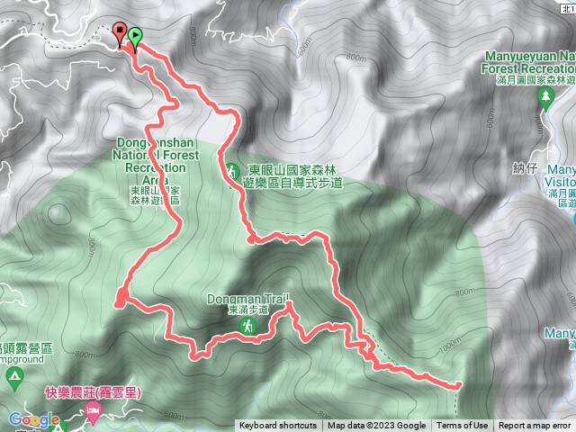 東眼山O繞，志繼山，拉卡山，外卡山（東眼四瞳）