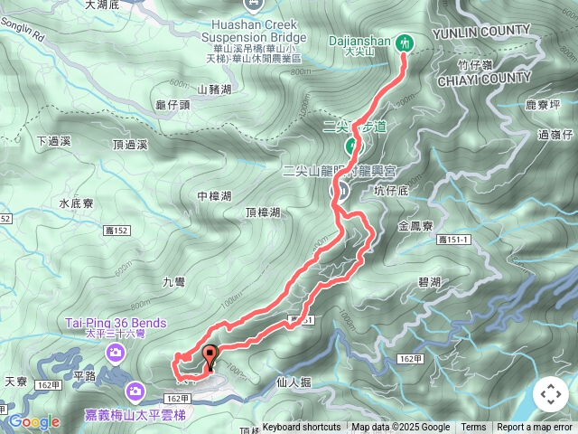 雲嘉五連峰（順時針O型）
