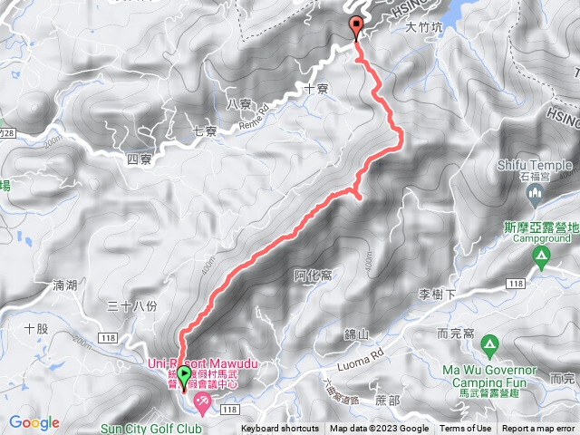 關西 高甫山彩和山福大山縱走