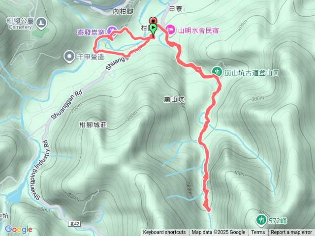 上內平林步道崩山坑古道預覽圖