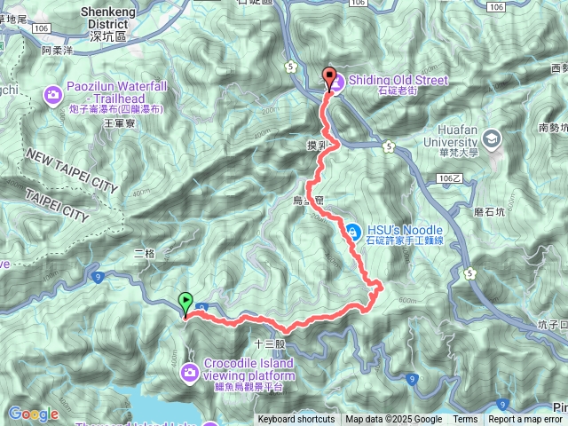 雲海山風露嘴山粗坑崙山大格門山下石碇老街預覽圖