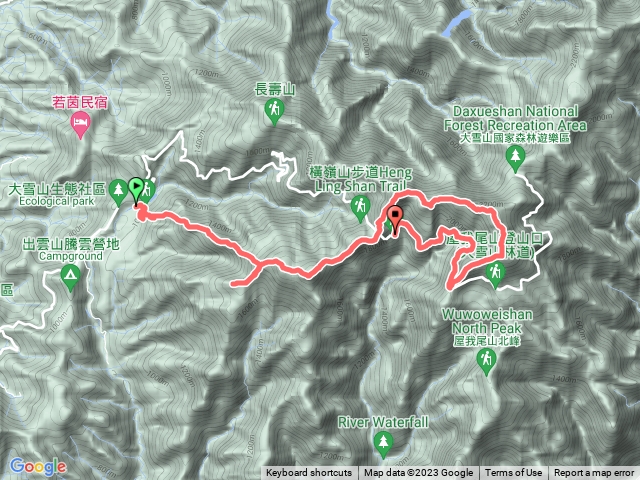 橫嶺步道，鳶嘴、稍來步道