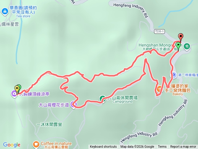 大崎棟古道（左上右下經櫻花步道）預覽圖