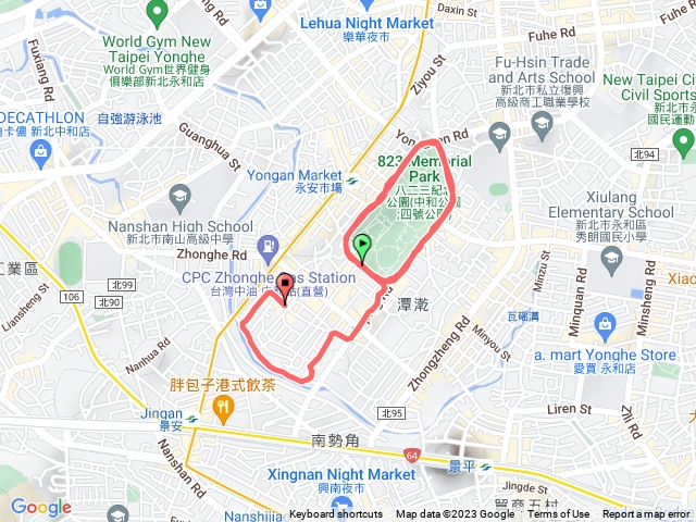 112/6/18-中和四號公園慢跑