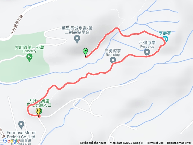 大肚萬里長城登山口