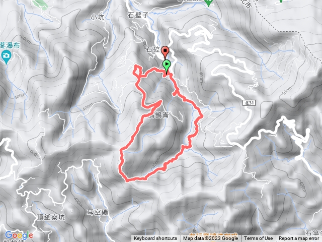 鴣鴣崙、展望峰、 雙石塔、東山瀑布