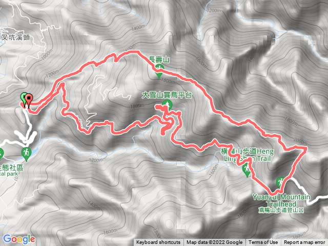 鳶尾西稜上出雲山路下