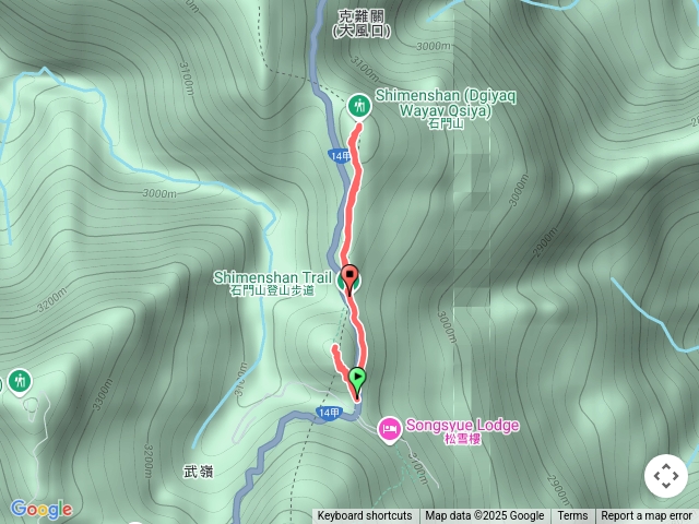 合歡尖山石門山